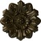 Ekena Millwork Emery Leaf Ceiling Medallion, Hand-Painted Green Gold, 7 5/8"OD x 1"P CM07EMGGS - alternate 1